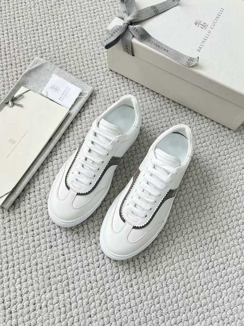 brunello cucinelli кроссовки,,женские белые кроссовки,кожаные кроссовки brunello cucinelli,кеды brunello cucinelli