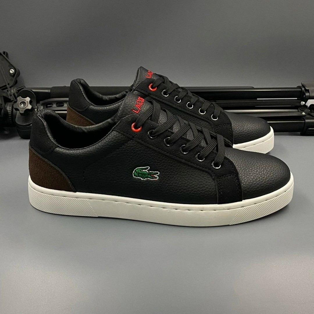 кроссовки lacoste,,кроссовки lacoste черные, лакоста,кеды лакост мужские черные