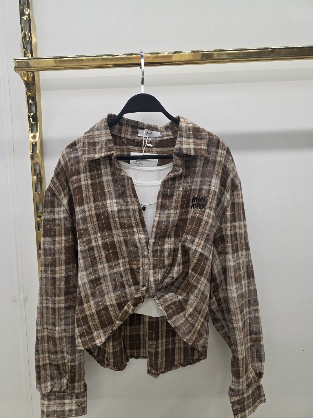 рубашка хлопок,рубашка ruff в клетку оверсайз,женская рубашка в клетку,рубашка повседневная,женская блузка и рубашка