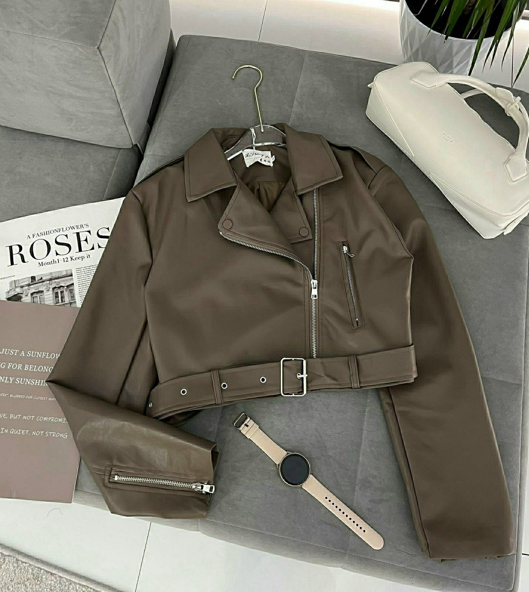 куртка косуха,женская укороченная куртка из искусственной кожи,куртка кожаная,косуха,укороченная косуха