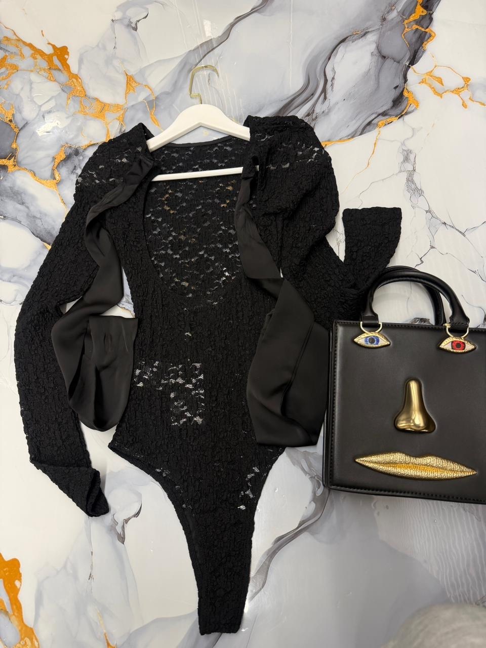 боди кружевное,женское боди,боди из кружева,черное боди,боди с рукавами