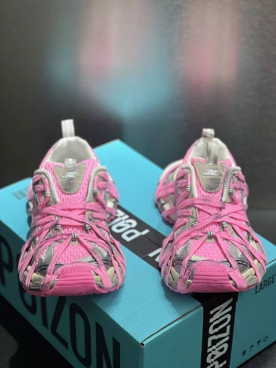кроссовки женские balenciaga,кроссовки balenciaga,баленсиага track розовые,кроссовки balenciaga 3xl extreme lace sneaker white pink grey,кроссовки balenciaga 3 xl