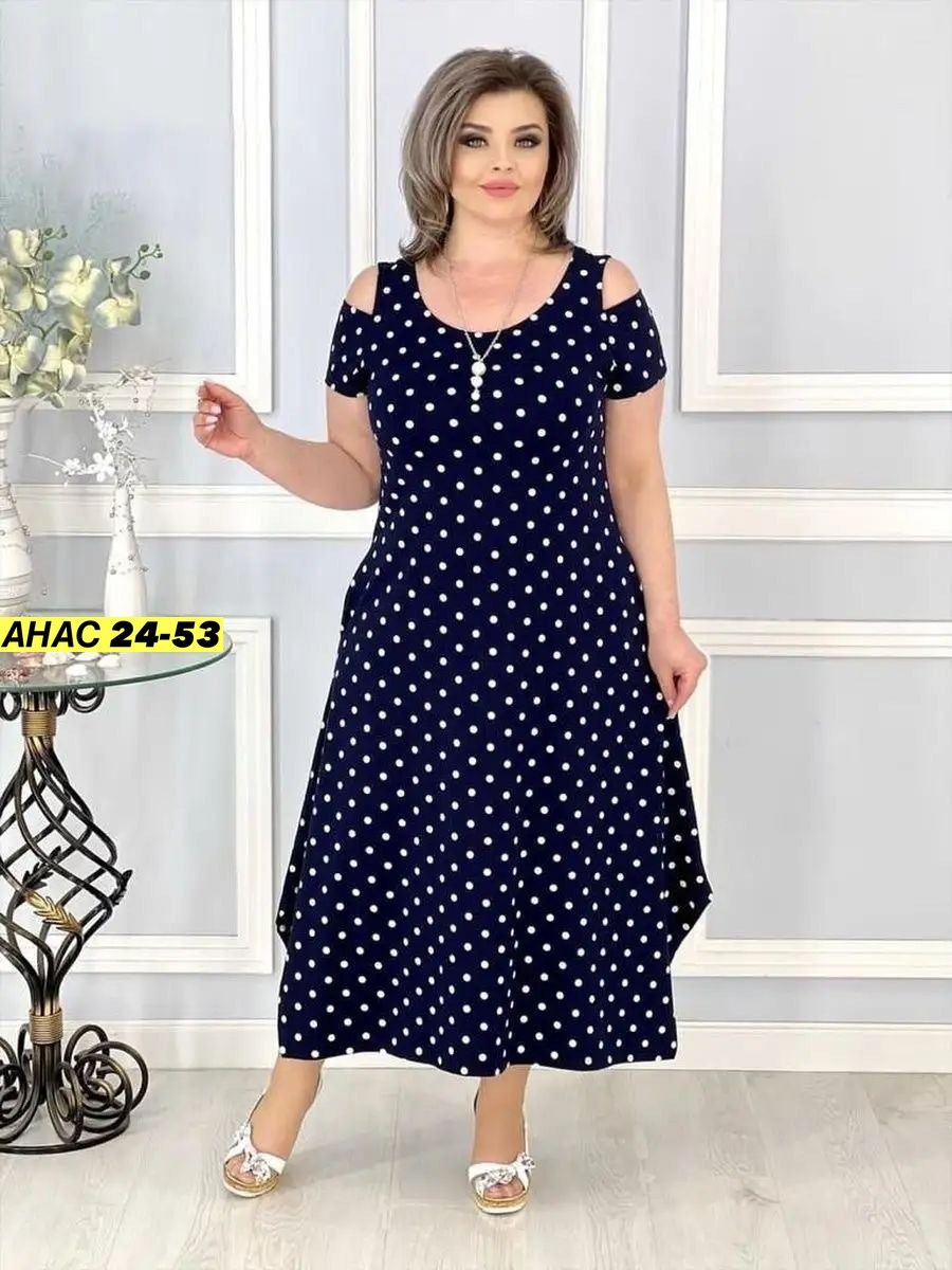 платье женское,платье большого размера женское,платье,платье модное,платье горох
