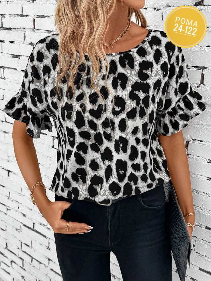 блузка женская,женская блуза,блузка модная,блузки,блуза с леопардовым принтом