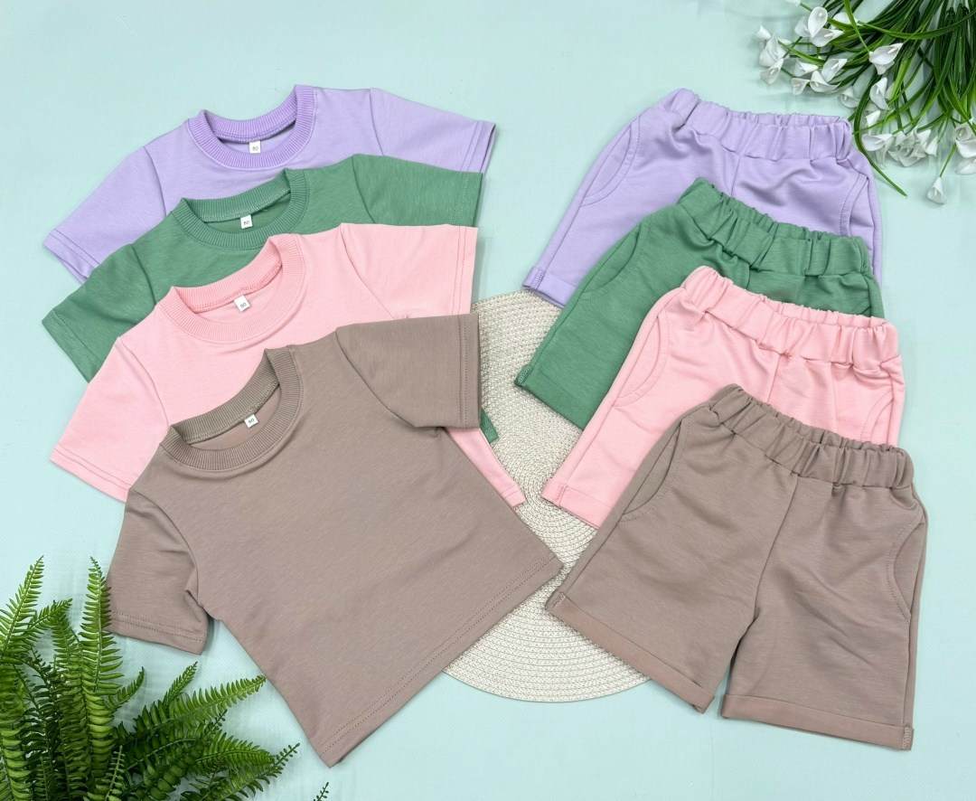 комплект одежды,комплект одежды для девочек,костюм с шортам,шорты для детей,комплект одежды для малыша