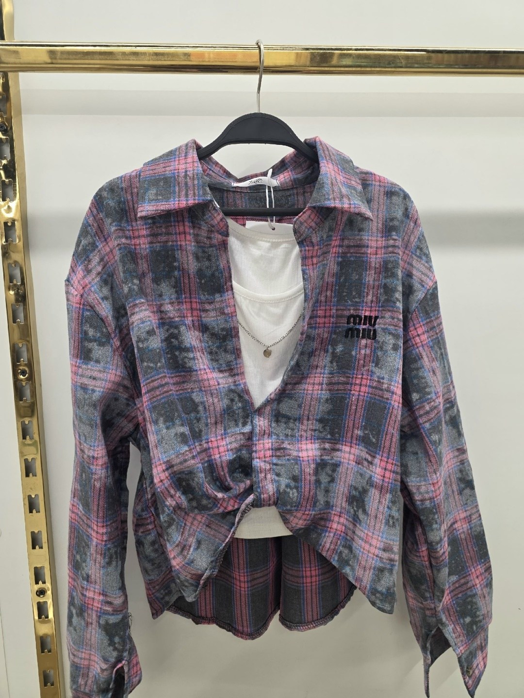 рубашка хлопок,рубашка ruff в клетку оверсайз,женская рубашка в клетку,рубашка повседневная,женская блузка и рубашка