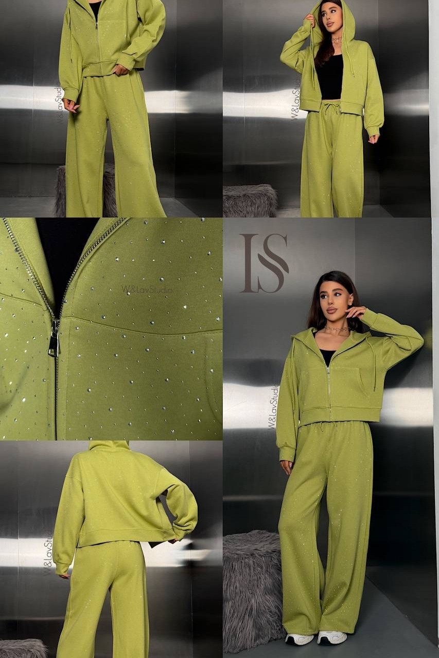 костюм с капюшоном и брюками erdalis,женский костюм,костюм голубой,костюм велюровый,костюм спортивный женский