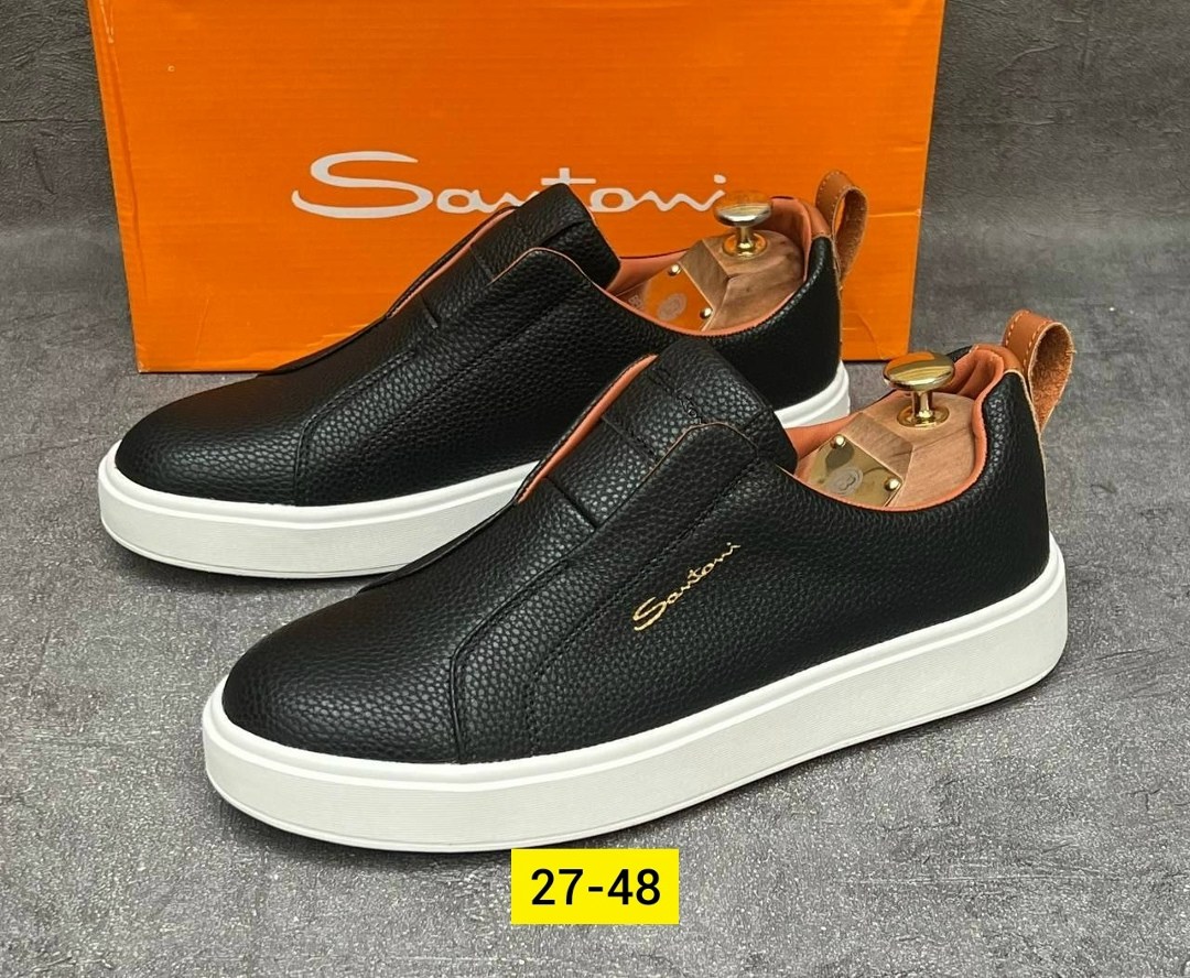 ,мужские слипоны,мужская ,слипоны santoni,слипоны мужские кожаные