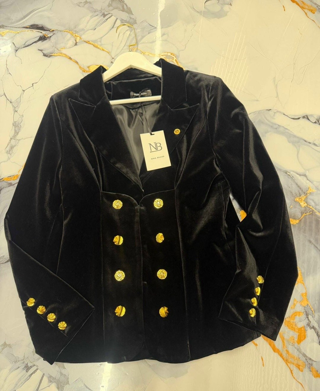 брючный костюм ninele 6032 черный,брючный костюм ninele 6032 синий,брючный костюм 6032 ninele,костюм брючный бархатный ninele цвет черный,брючный костюм нинель шик 6032 черный двойка