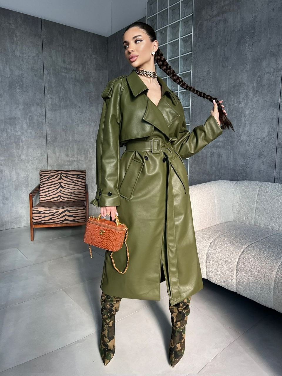 кожаный тренч,тренч эко кожа,тренч из экокожи в базовом черном цвете,пальто кожаное,тренч плащ