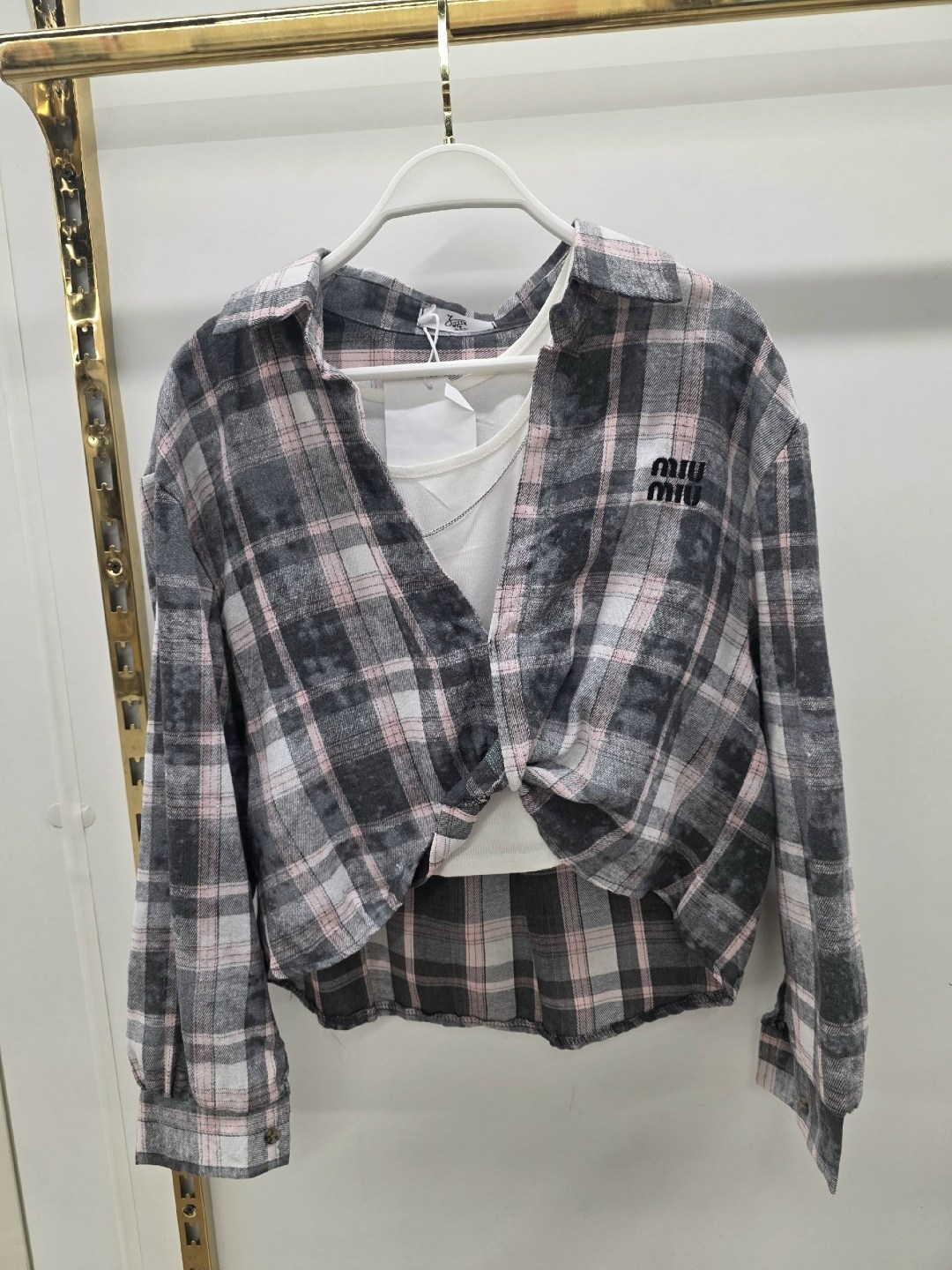 рубашка хлопок,рубашка ruff в клетку оверсайз,женская рубашка в клетку,рубашка повседневная,женская блузка и рубашка