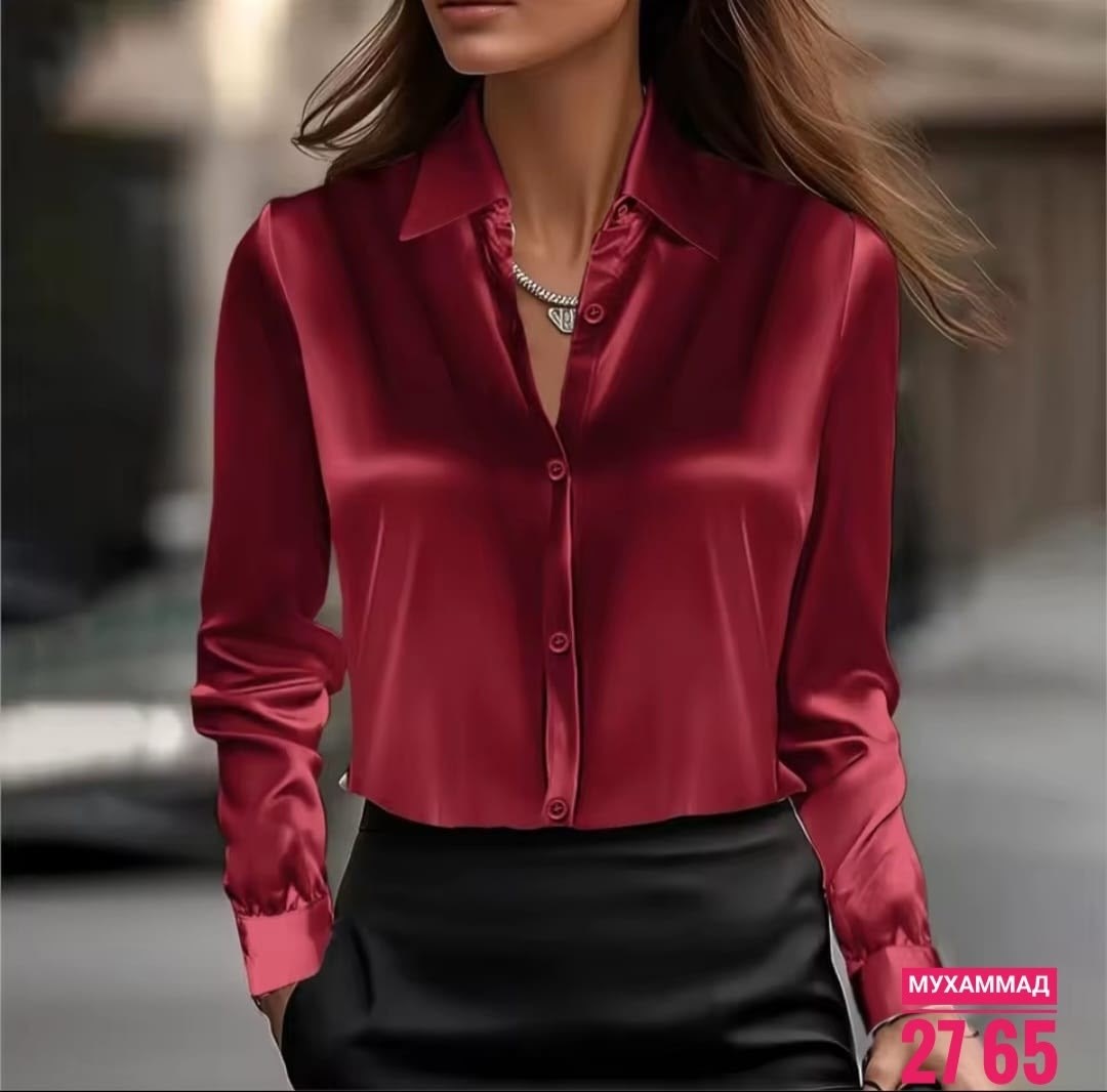 элегантная женская рубашка,шелковая блузка,блузка женская летняя,элегантная атласная шелковая рубашка vonda,блузка из шелка