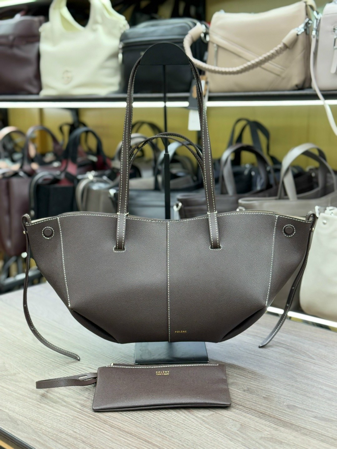 сумка polene,сумка polene натуральная кожа 47х24х26,сумка женская polene cyme maxy с ручками,сумка polene из натуральной кожи,сумка