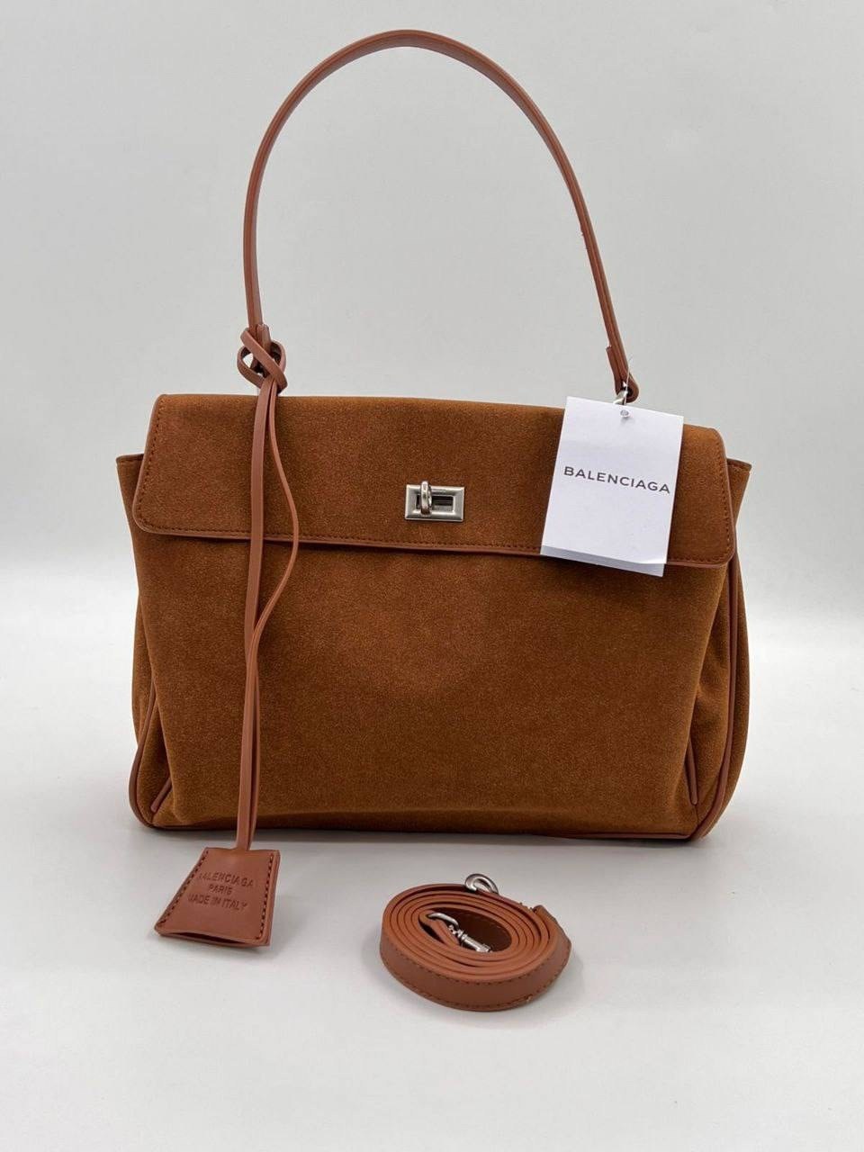 сумка женская balenciaga эко замша,сумка женская коричневая,замшевая сумка balenciaga rodeo 28x20 см chestnut,сумка замшевая,сумка женская тоут замша натуральная