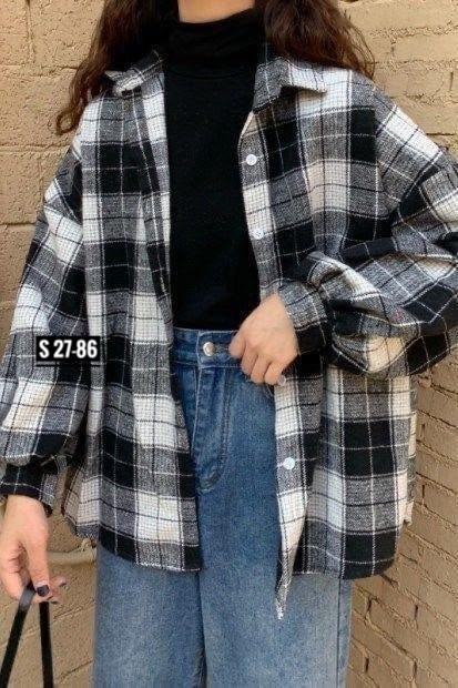 женская рубашка в клетку,клетчатая рубашка женская оверсайз,клетчатая рубашка женская,рубашка женская в клетку оверсайз,рубашка с длинными рукавами в клетку