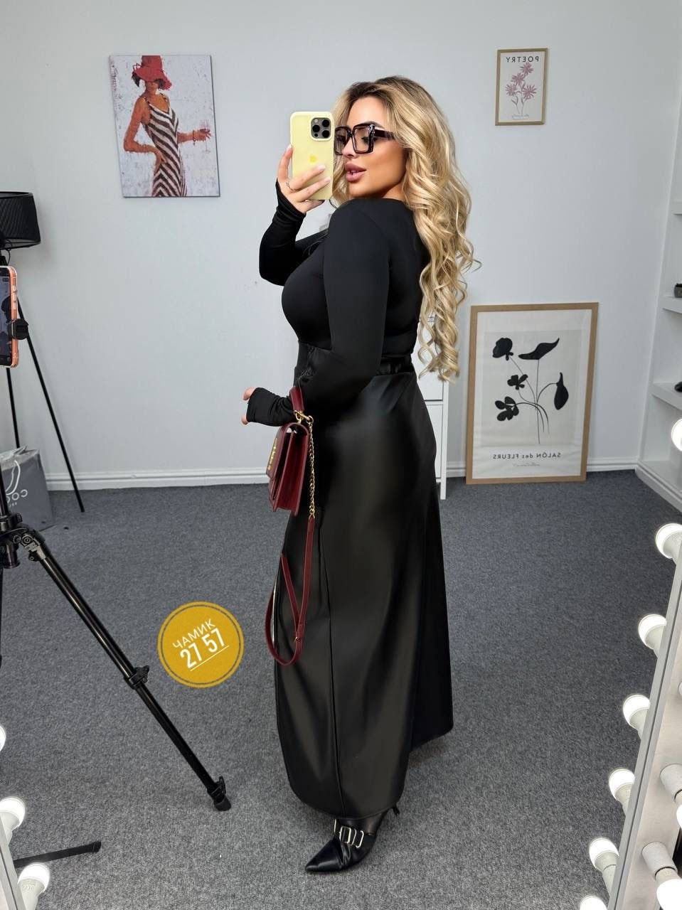 юбка кожаная миди с разрезом,юбка с разрезом,платье женское,юбка кожаная макси,платье лапша