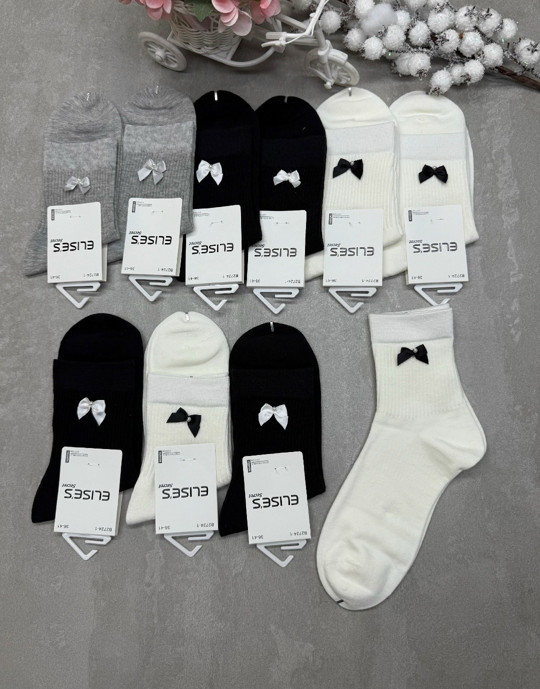 комплект носки женские,носки женское,носки комплект,носки женские хлопковые,носки с бантами