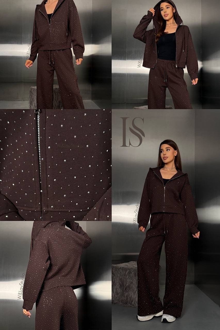 костюм с капюшоном и брюками erdalis,женский костюм,костюм голубой,костюм велюровый,костюм спортивный женский