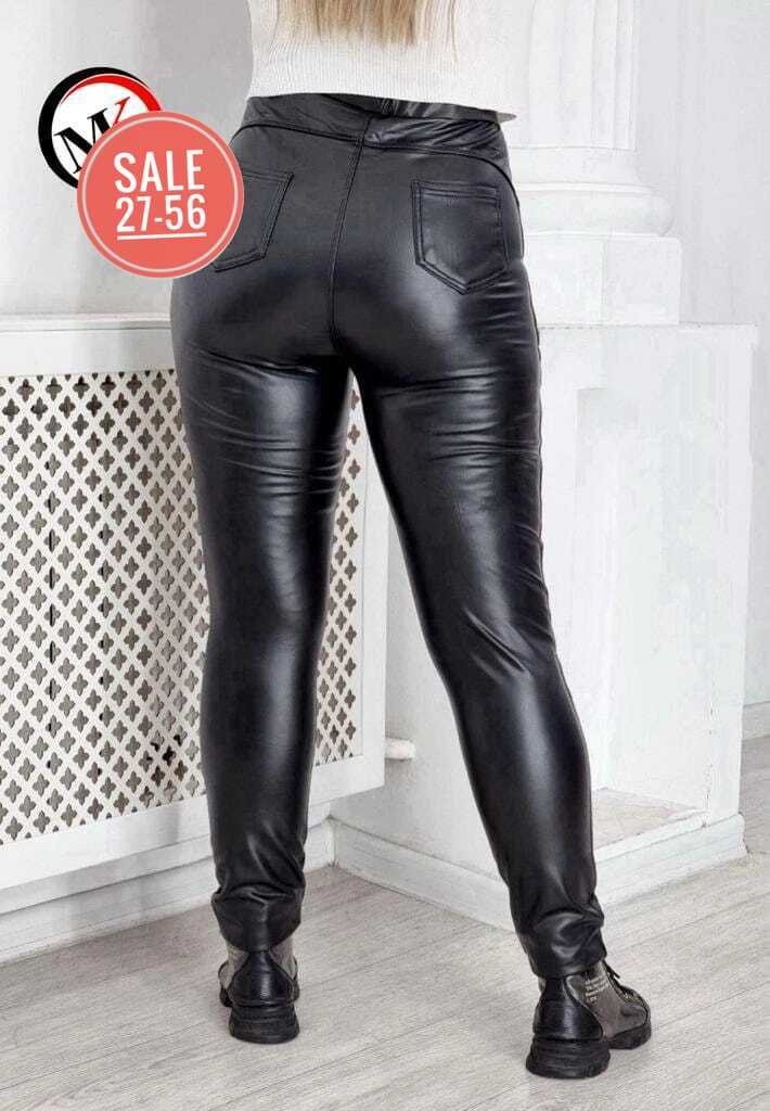 женские кожаные брюки,брюки из экокожи женские,кожаные джеггинсы,лосины кожаные большой размер,кожаные брюки