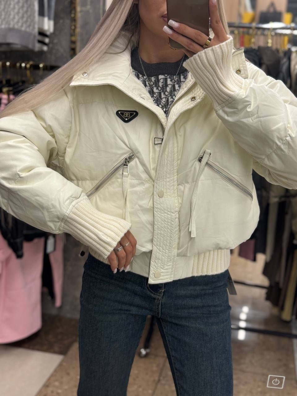 стильная куртка,женская куртка,куртка,куртка женская белая,пуховик куртка в стиле chanel