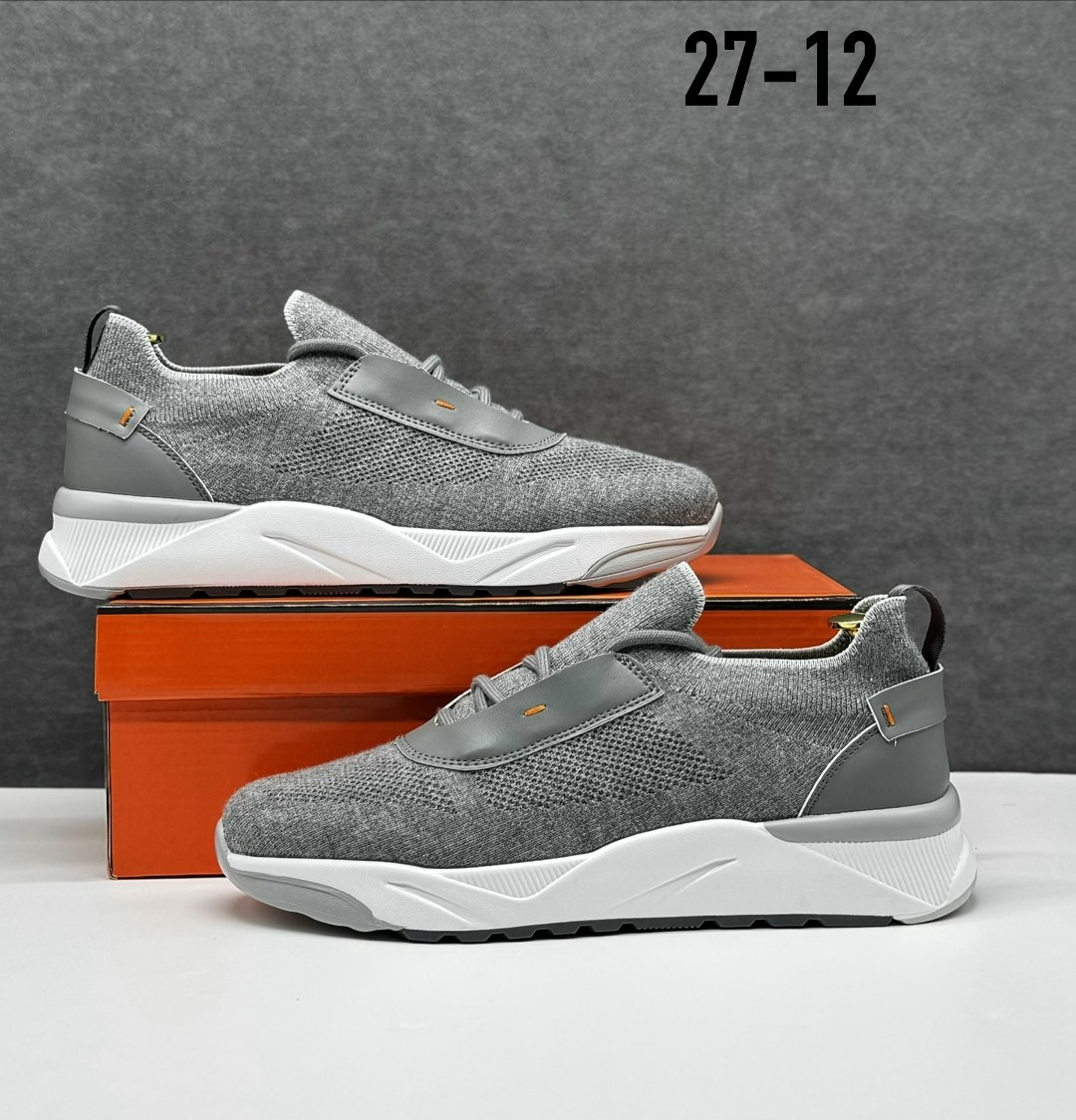 ,мужские кроссовки текстильные,кроссовки santoni,кроссовка мужской,серые кроссовки