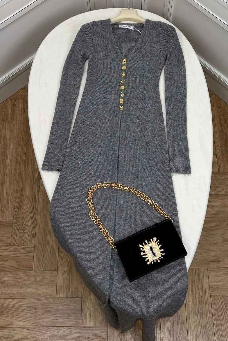 платье лапша,трикотажное платье,шерстяное платье,платье серое,женское платье