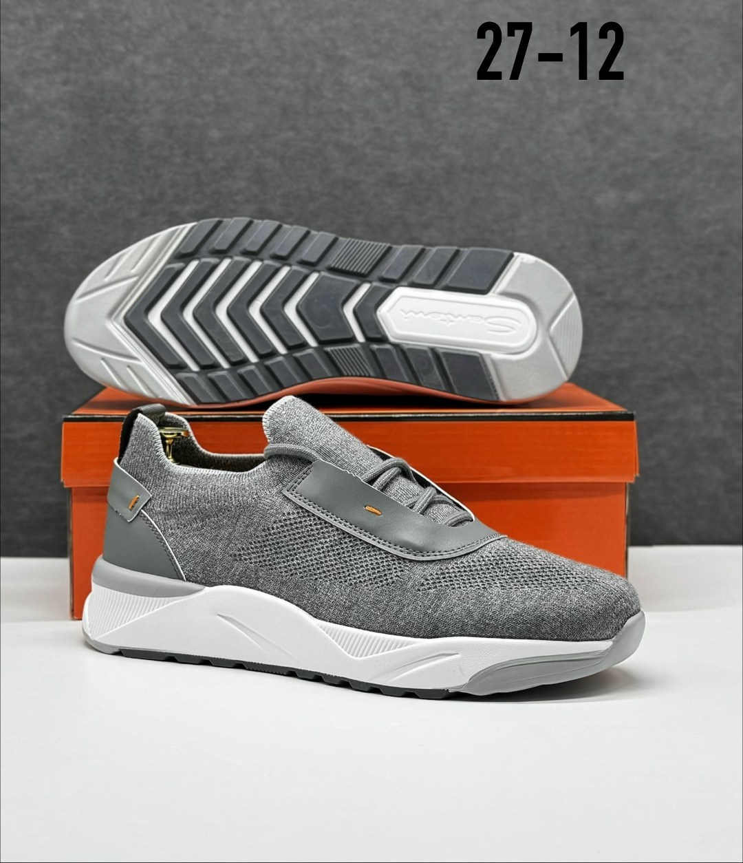 ,мужские кроссовки текстильные,кроссовки santoni,кроссовка мужской,серые кроссовки