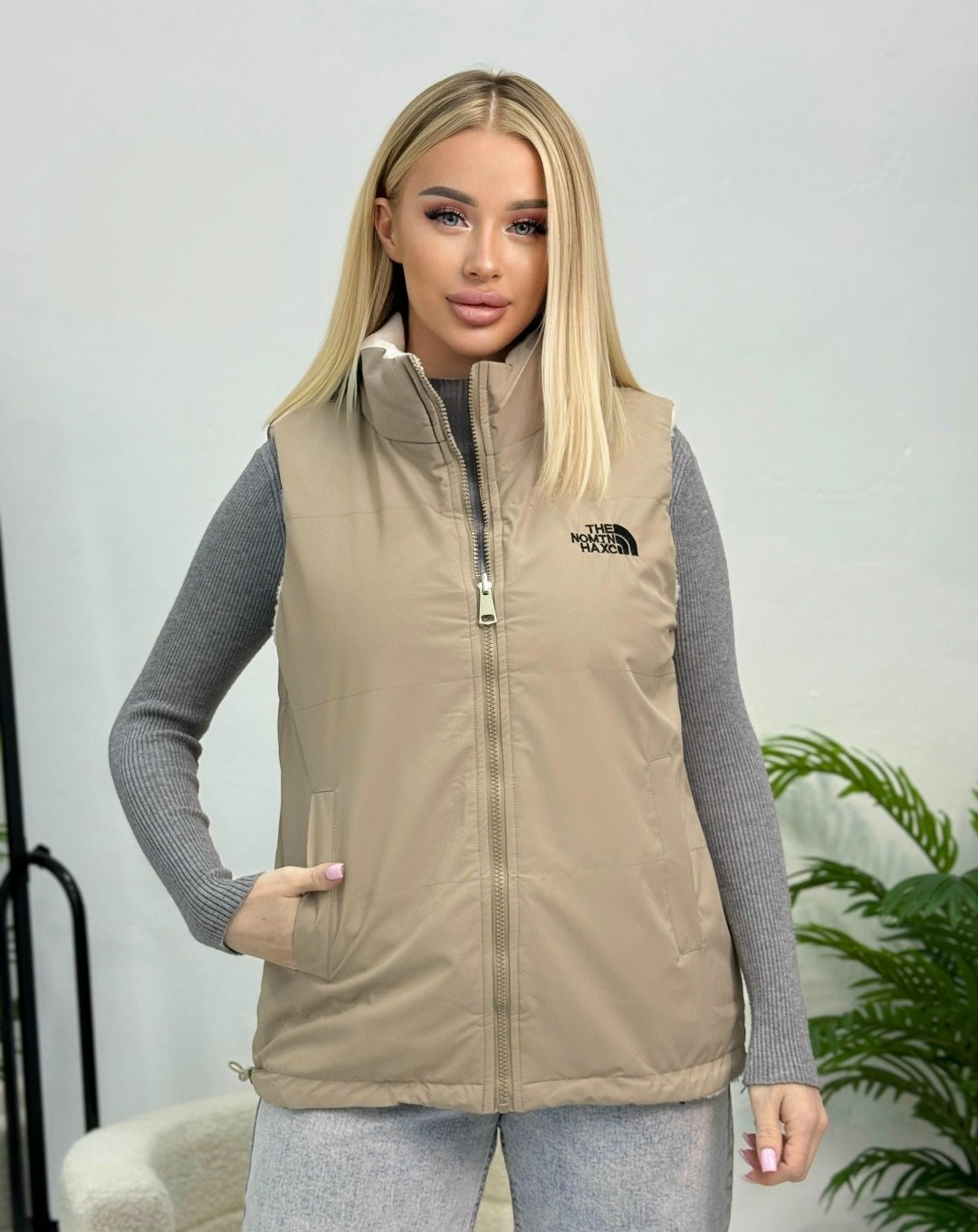 женская жилетка,жилетка двухсторонняя,жилетка,теплый жилет,жилет