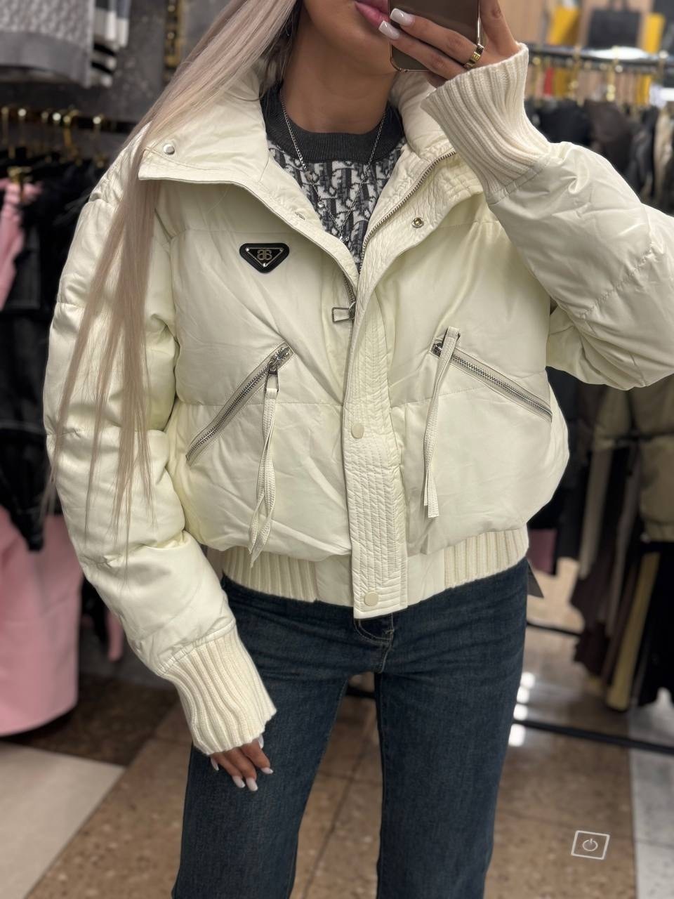 стильная куртка,женская куртка,куртка,куртка женская белая,пуховик куртка в стиле chanel