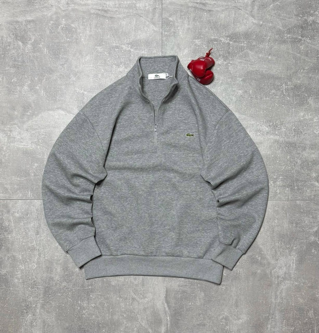 свитшот lacoste,кофта лакоста,свитшот мужская,мужская кофта,мужской хлопковый свитер lacoste на молнии с высоким воротом