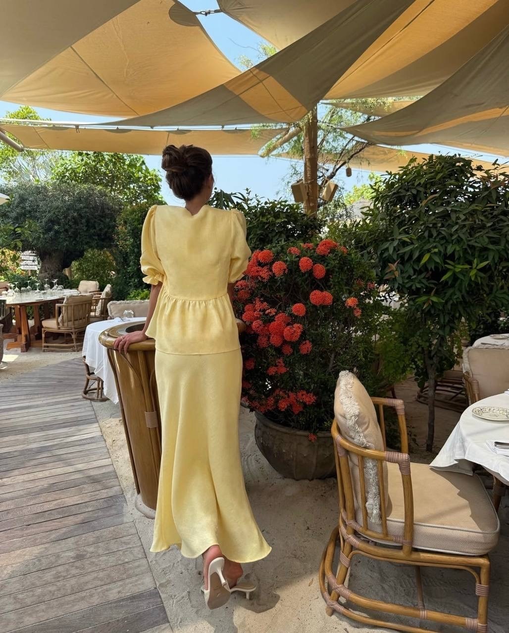 костюм с длинной юбкой,костюм желтый,летние женские костюмы,льняной костюм,костюм с юбкой