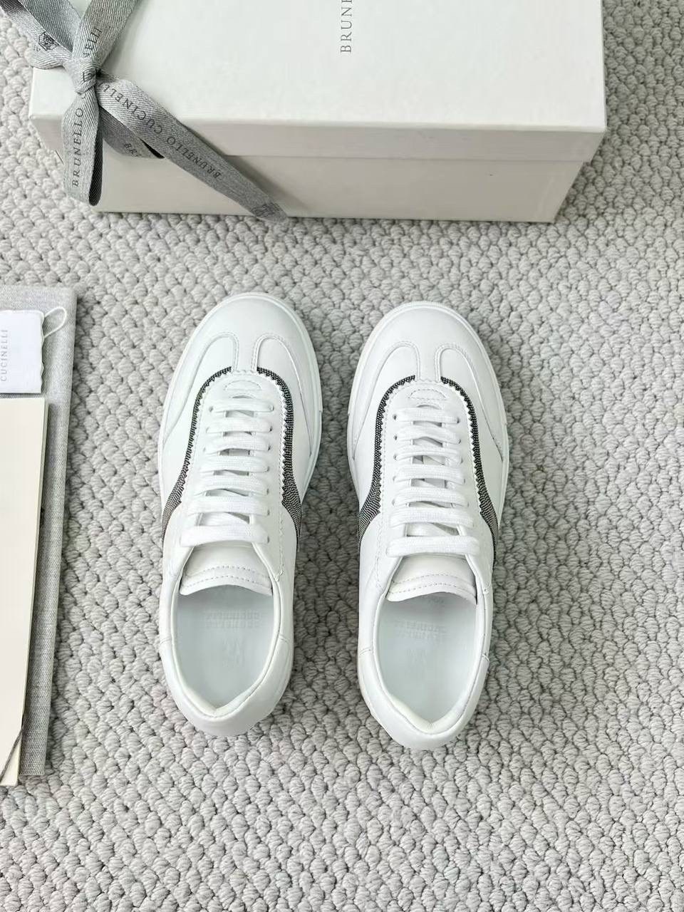 brunello cucinelli кроссовки,,женские белые кроссовки,кожаные кроссовки brunello cucinelli,кеды brunello cucinelli