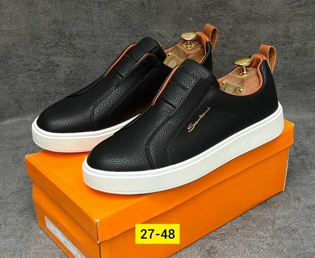 ,мужские слипоны,мужская ,слипоны santoni,слипоны мужские кожаные