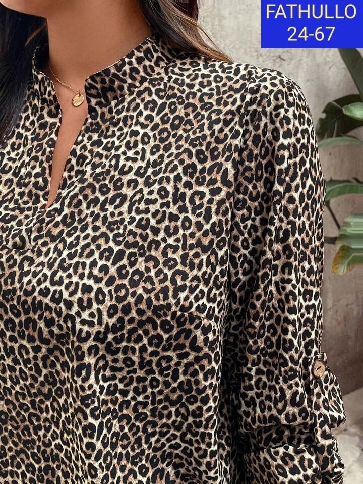 рубашка леопардовая k118a258,рубашка леопардовая,женская блуза,рубашка из леопардовой ткани,блузка женская
