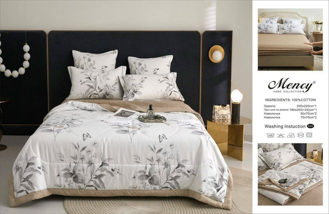 постельное белье комплект,комплект постельного белья с одеялом сатин евро,комплект постельного белья с одеялом mency,комплект постельное белья с готовом одеялом mency,постельное белье с одеялом евро к