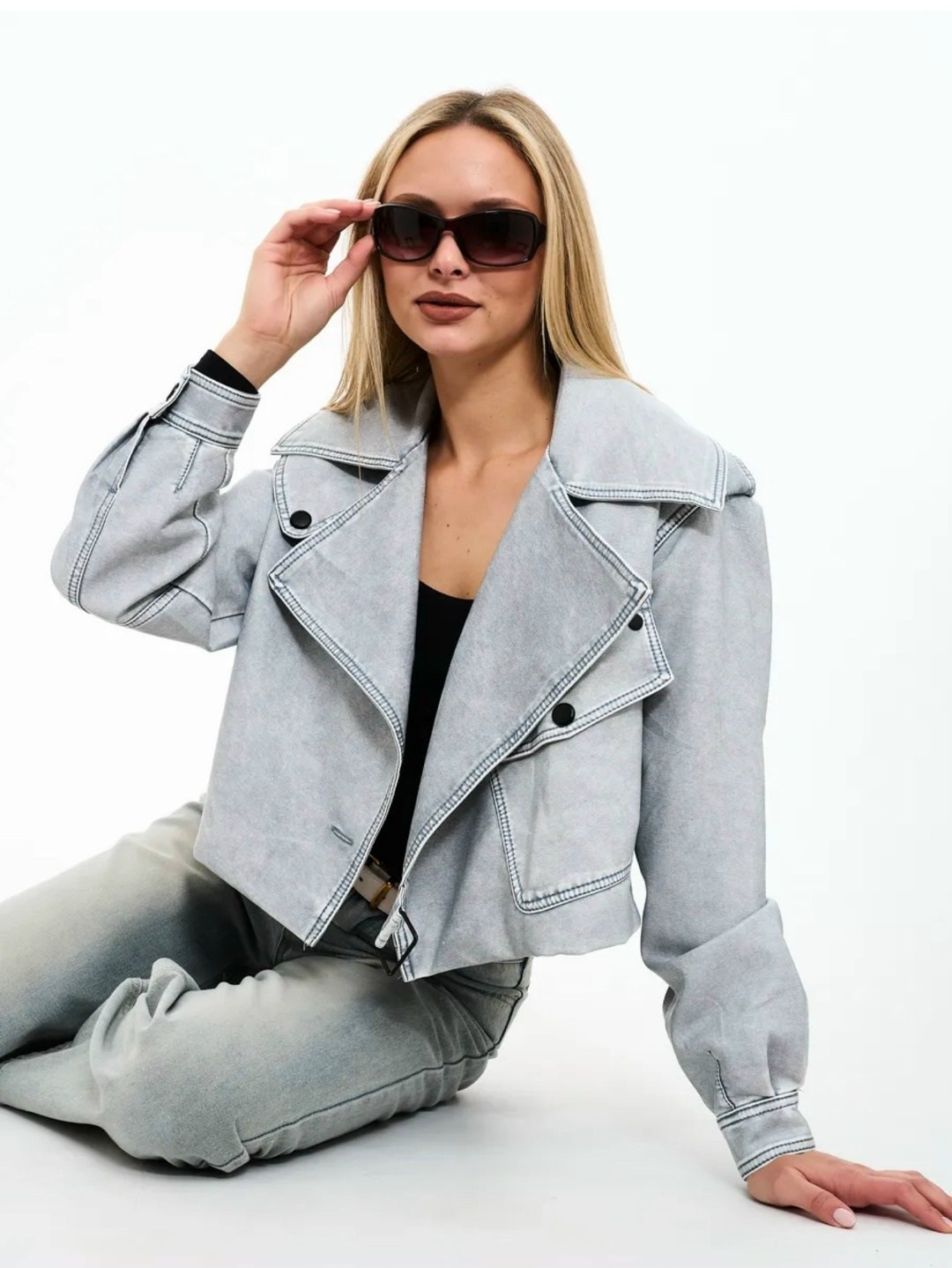 куртка косуха,стильная женская куртка косуха укороченная серая,стильная куртка косуха,куртка косуха женская,куртка косуха модная