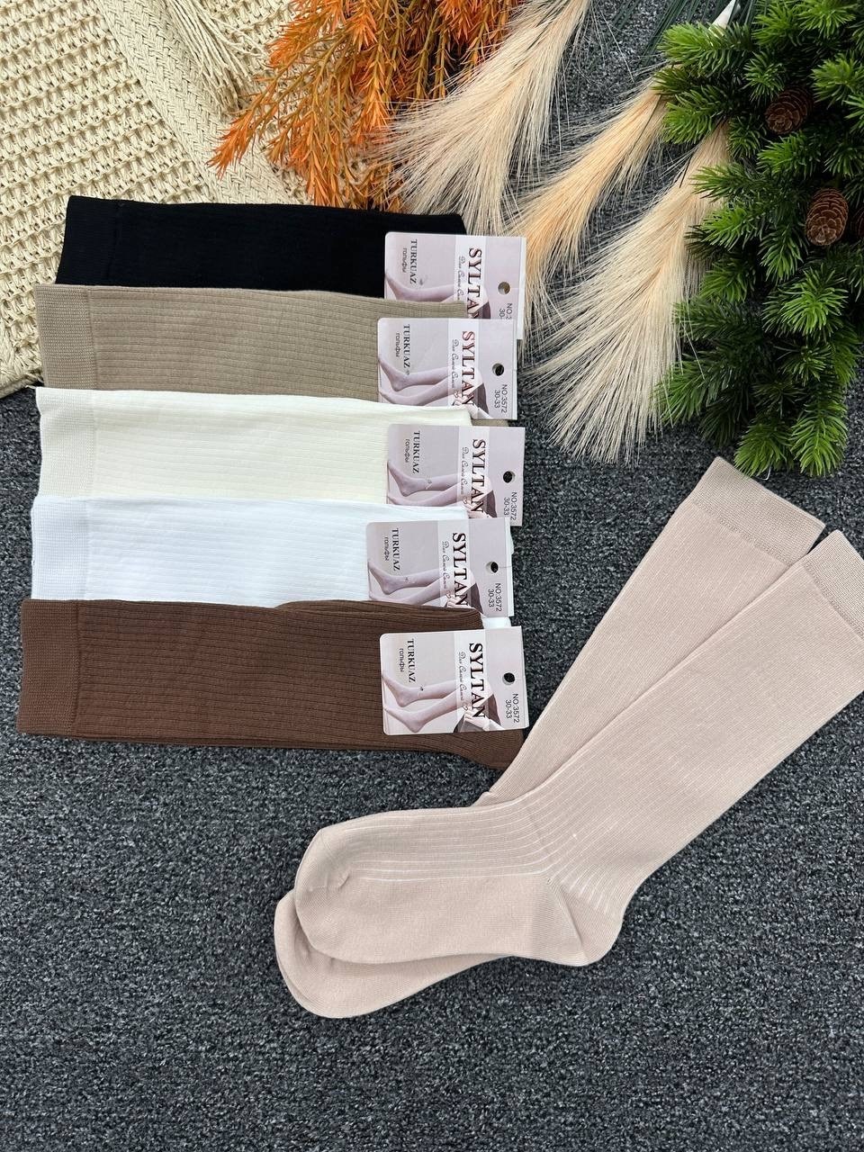 носки женские теплые кашемировые набор 5 пар,носки теплые кашемировые набор 5 пар,носки женские,носки бежевые,носки женские теплые набор 5 пар