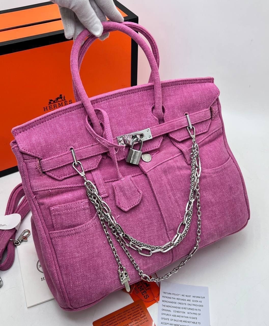 джинсовая сумка в стиле hermes birkin,сумка hermes,сумка эрмес биркин реплика,женская сумка hermes,гермес сумка