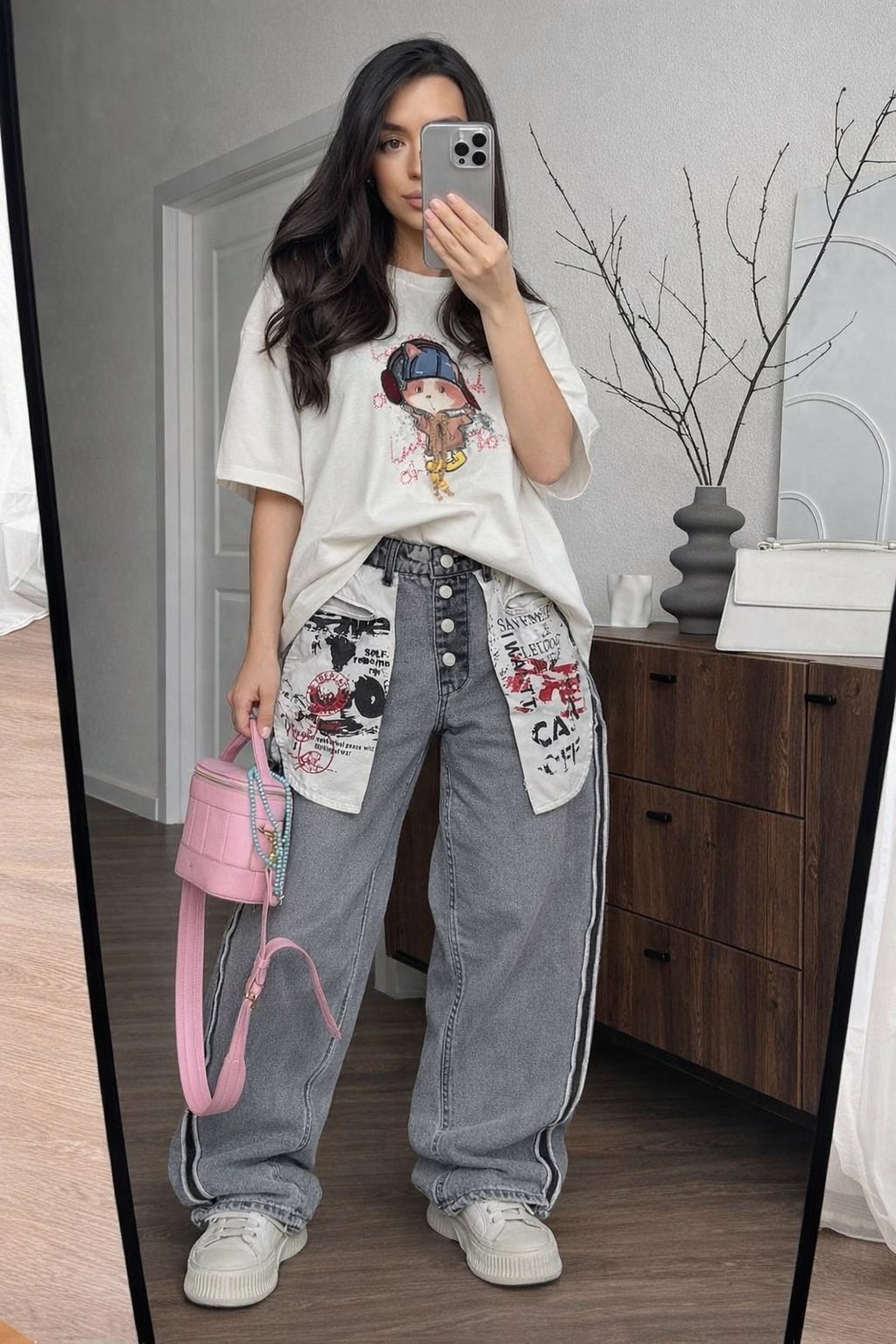 джинсы модные,джинсы с принтом,джинсы широкие,джинсы джинсы,джинсы с рисунком