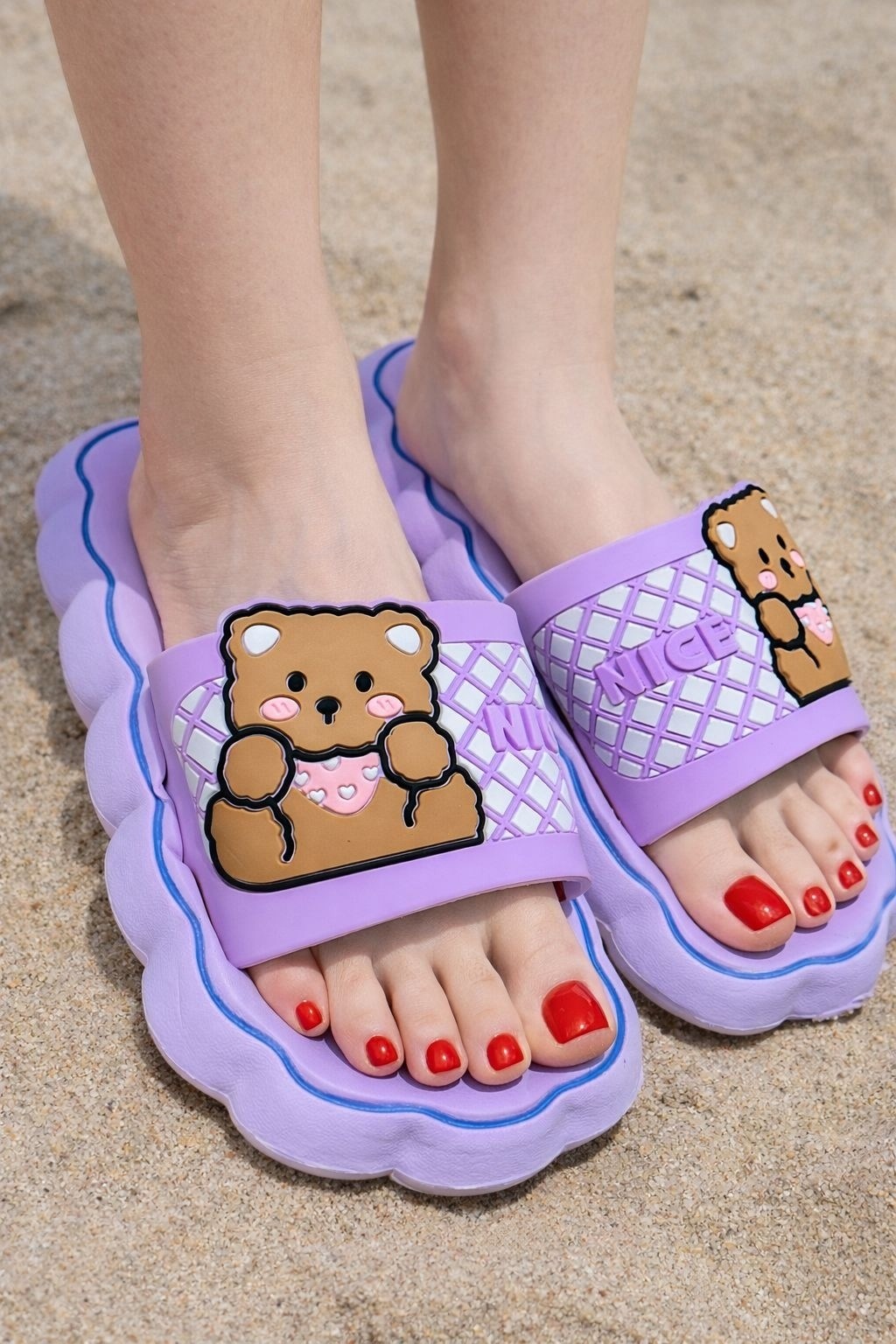 женские шлепанцы с мишкой,тапочки милые,летние тапочки,тапочки модные,тапки модные