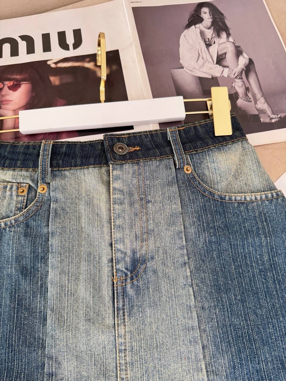 джинсовая юбка,комбинированные джинсовые юбки,асимметричная джинсовая юбка,женские джинсовые юбки,женская джинсовая юбка с высокой талией