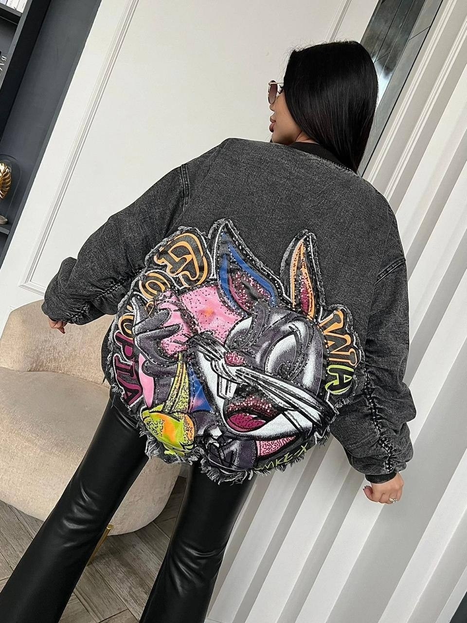 джинсовый бомбер женский likisha fashion,джинсовая куртка,куртка бомбер джинсовая,джинсовый бомбер,куртка женская бомбер