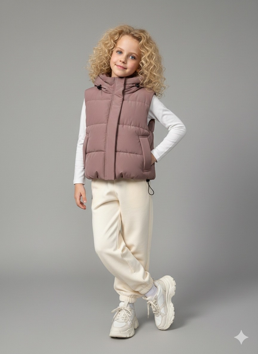 утепленный демисезонный жилет,жилет детский,жилет утепленная,жилет для девочек,демисезонный жилет