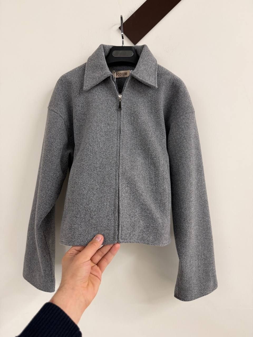 полупальто оверсайз,куртка стильная,укороченное пальто,образ с пальто