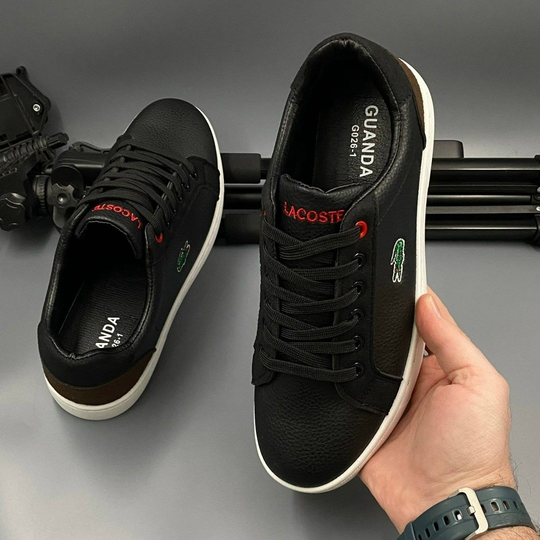 кроссовки lacoste,,кроссовки lacoste черные, лакоста,кеды лакост мужские черные