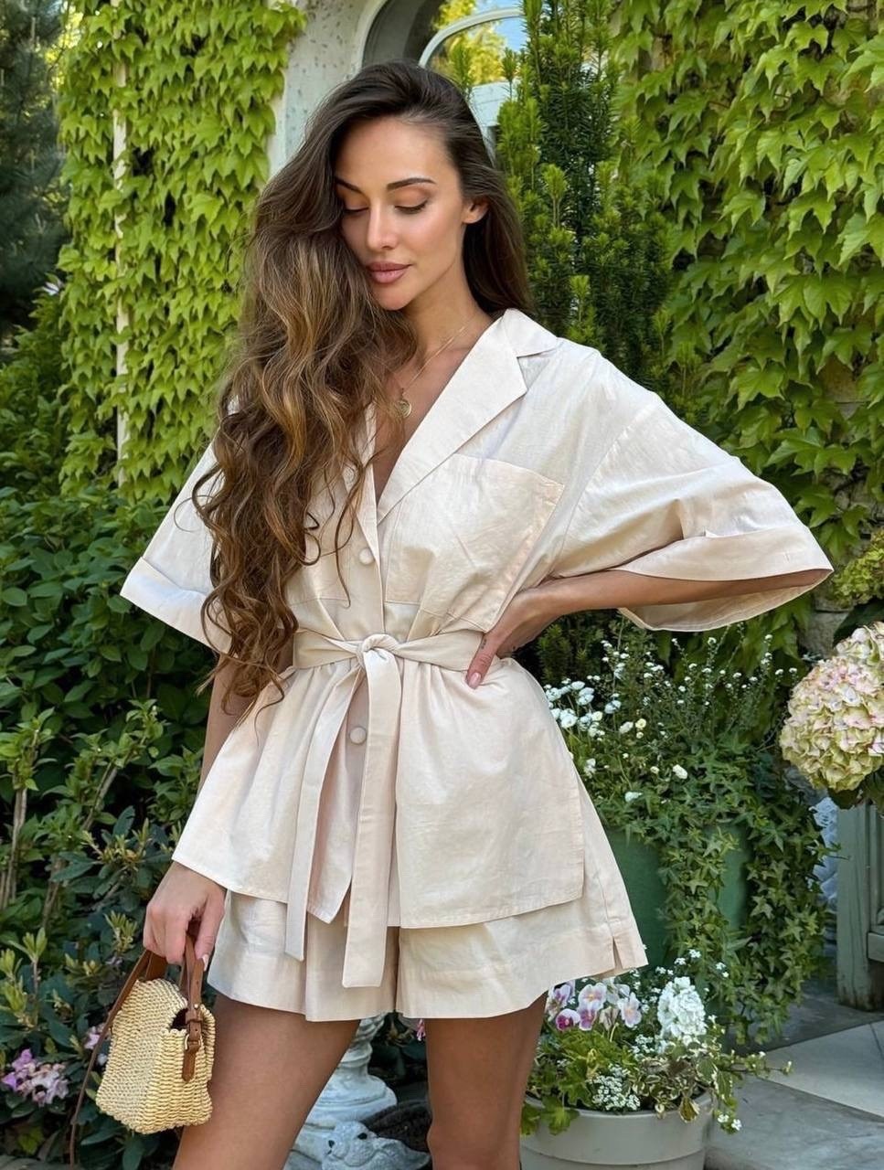 костюм рубашка с шортами,костюм с шортам,рубашка с шортами,женский костюм с шортами,костюм летний с шортами и рубашкой