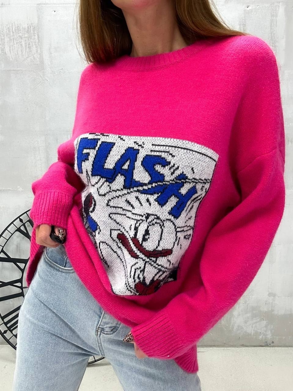 свитер москино с мишкой,кофта вязаная с принтом,стильная кофта,кофта женская,свитер с мишкой