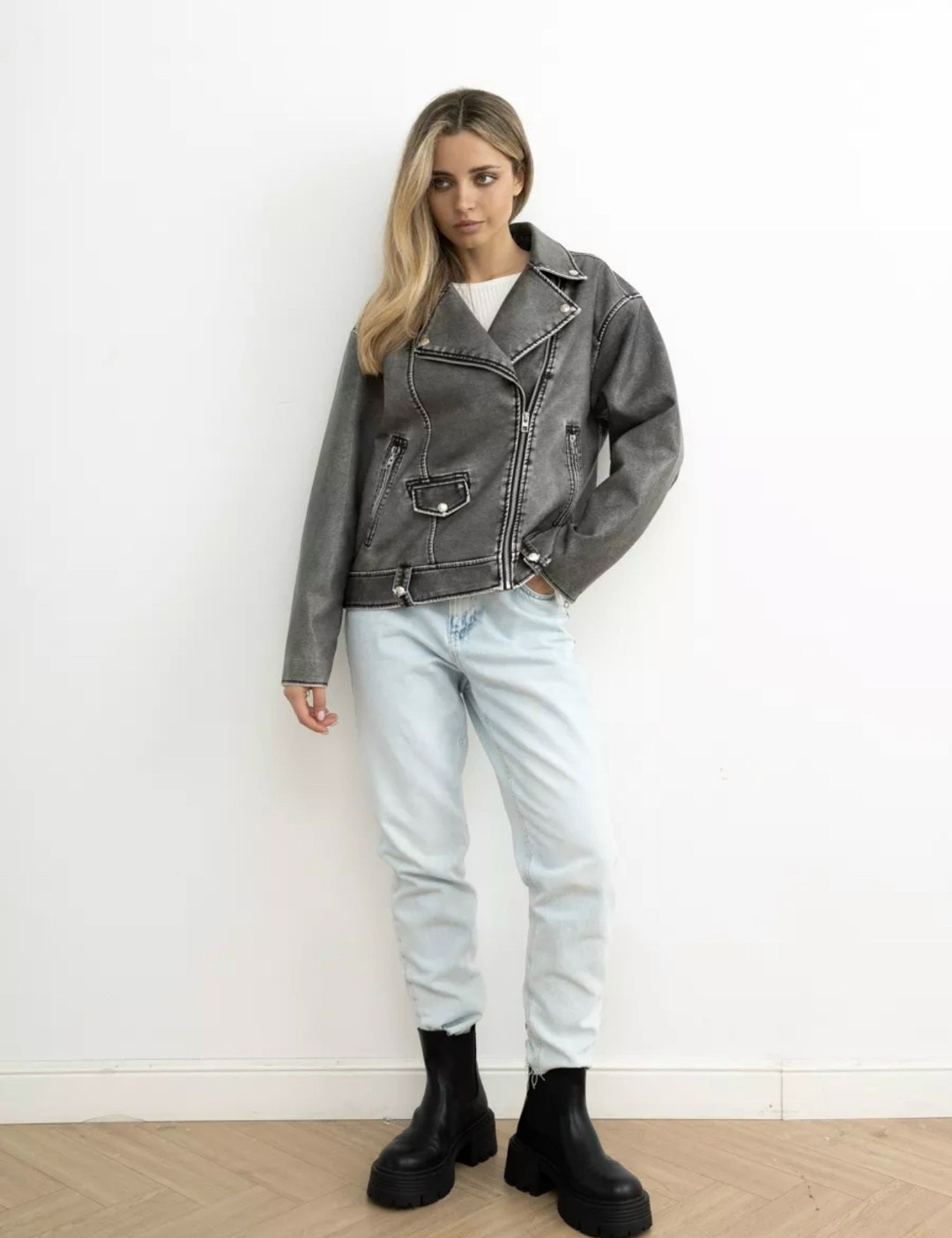 косуха серая винтажная куртка кожаная оверсайз aftfbasic,косуха серая винтажная куртка кожаная оверсайз,косуха серая винтажная куртка кожаная оверсайз aftfbasic 150014444,косуха авиатор,косуха винтажн