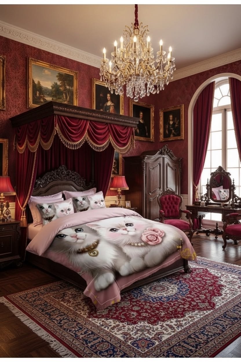 роскошный комплект постельного белья,комплект постельного белья,интерьер,роберто кавалли постельное белье,роскошные спальни