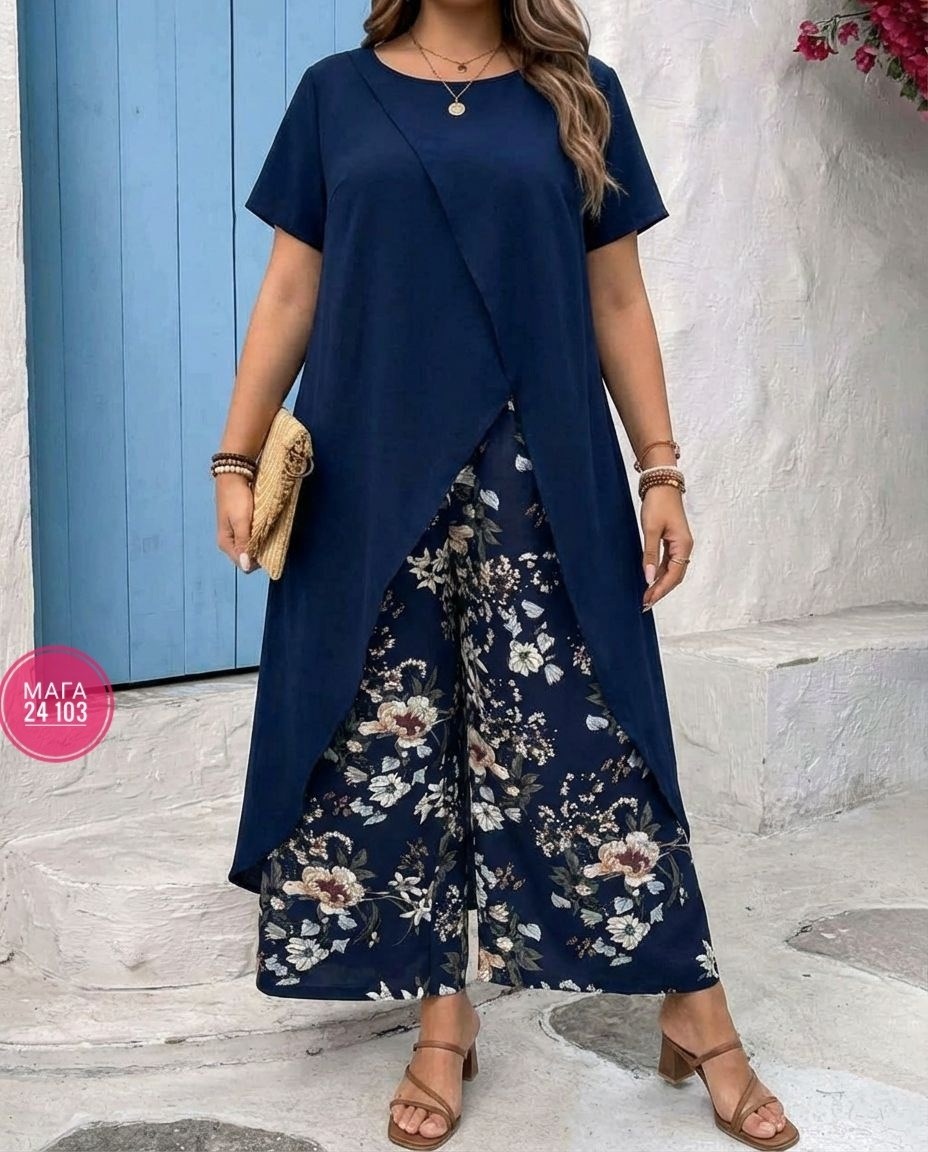 летняя одежда для женщин,брючный костюм для полных,брючный костюм,костюм для полных,брючный костюм летний